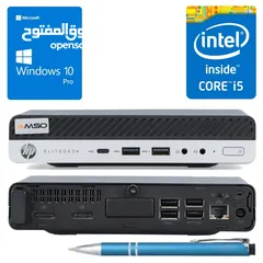  15 جهاز كمبيوتر اتش بي ميني فائق السرعة الجيل السادس HP Mini PC 800 G3 6TH GEN 8GB RAM 256GB SSD NVME