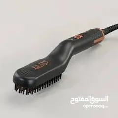  16 مشط اللحيه الحراري فرشاه شعر الراس و اللحية فرشاة مشك حراري تمليس لحية مع زيت مقوي الشعر