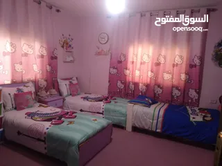  7 غرفة نوم اطفال كاملة متكامله مع فرشات وبرادي وموكيت للبيع