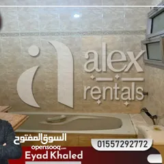  6 شقة للايجار 110 م كفر عبده ( شارع سانت جيني )