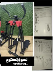  1 ماكينة رياضة يدوية الغزال الطائر  الماكينة مركبة وجاهزة ومعها كتلوج