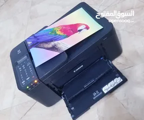  4 طابعة canon بحالة ممتازة وحبر معبى فل ويرلس مع سكاتر وفاكس فقط 150 شيقل ..