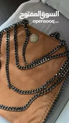  1 Stylish brown bag with dark silver details