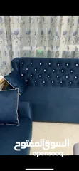  3 2 fancy dark blue sofas