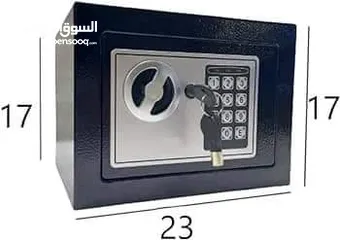  3 قاصة اموال مزوده بقفل اكتروني منزليه  مقاس 23*17 *17 سم