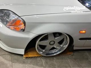  1 جنط oz بحاله الوكاله مدهون جديد امامي 8 إنش  خلفي 9 إنش