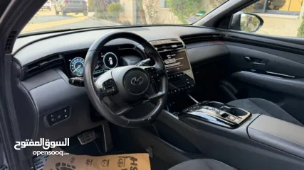  21 هونداي توسان NLine ترخيص 2022 محرك 1600 هايبرد plug in/يقطع على الشحنه 65 كيلو متر 271 حصان