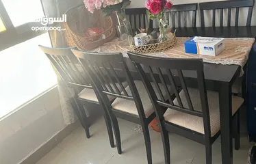  1 سفره و 6 كراسي