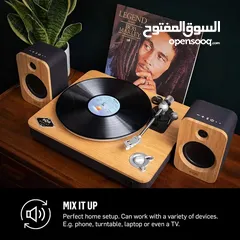  8 STIR IT UP LUX & GET TOGETHER DUO Premium Wireless Turntable & Bookshelf Speaker Bundle.