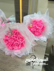  1 بوكيه ورد ستان   الورد للورد بوكيه ورد ستان هاند ميد بأقل سعر  هديه مميزه وكمان لمناسبا