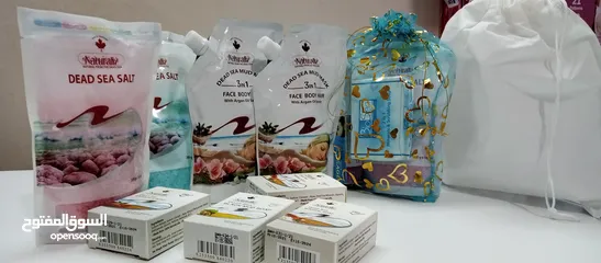  21 بكج منتجات البحر الميت هدايا طينه املاح صابون