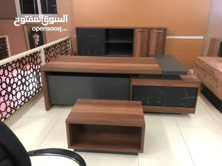  1 مكتب مدير فخم خشب لامينيت