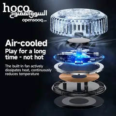  6 Hoco CW57 Air-Cooled 15w شاحن و قطعة تبريد لجميع اجهزة الايفون شجن لاسلكي و تبريد هوائي للايفونات