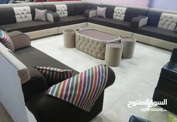  5 عرض خاص على جلسات الخليجية 17 مقعد + طقم طربيزاط مع مراكي + 10 مخدات