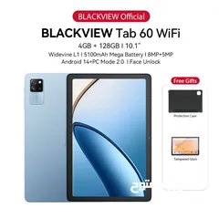  1 فل بكج جديد كفالة الوكيل تابلت Blackview 60 wifi 12GB-128GB متوفر لدى سبيد ستور