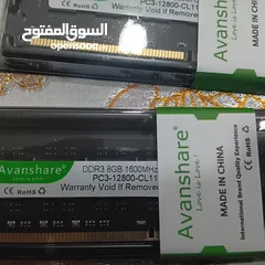  9 16 جيجابايت رام شحن جميع انحاء السلطنة 16GB kit (2x8) RAM DDR3 1600Mhz جودة عالية وخامات ممتازة !