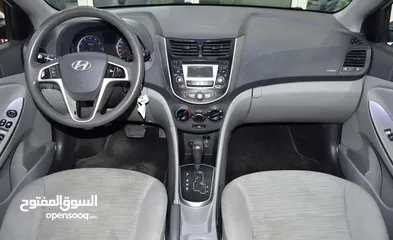  13 Hyundai Accent 1.6L ( 2018 Model ) in Silver Color GCC Specs