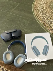  15 ايربودز ماكس مع كفر وشاحن. Airpods MAX with cover and charger