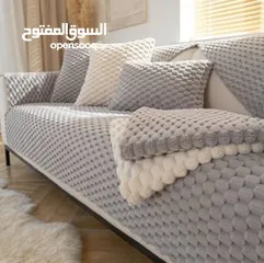  5 طقم الفرو الكرات الفاخر وصل  أفخم طقم يعطي للكنب شكل دافي ولطيف ومليان فخامة!