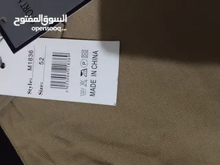  7 بدلة رياضية رجالية لون اسود وكابتشينو نخب اول صيني الصناعة مقاس(52) 2XL جديدة