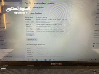  6 Laptop toshiba core i3 1000GB used