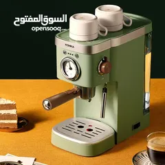  2 KONKA Espresso Machine Coffee Machine with Foaming Milk Frother Wand Double