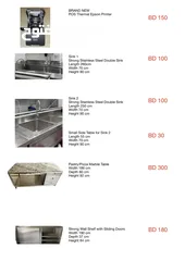  8 Kitchen equipment for sale (plus stainless steel)