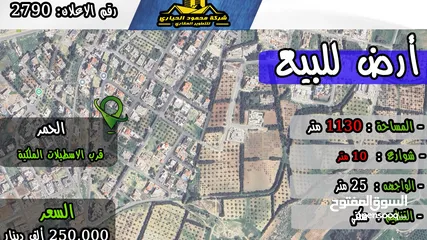  1 رقم الاعلان (2790) ارض سكنية للبيع في منطقة السرو