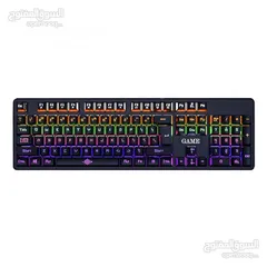  2 كيبورد سلكي ميكانيكي K-30 USB WIRED KEYBOARD BLUE SWITCH