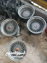  2 جنط BBSبحاله ممتازه جدا منقل مع شفف  ماركا شماليه بسعر مغري
