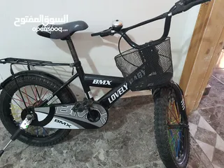  2 دراجه هوائية BMX جنط 16 لون أسود بحالة الوكالة