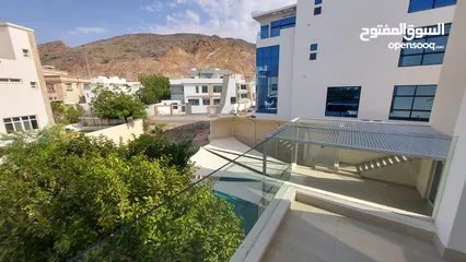  5 5 Bedrooms Semi-Furnished Villa with Pool for Rent in Qurum REF:1067AR