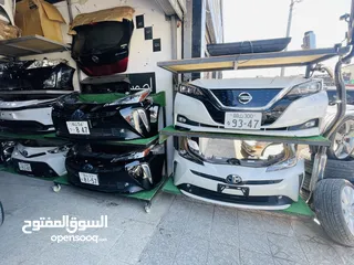  5 اضوية امامية نيسان ليف 2018-2024   وارد اليابان وامريكي عاكسة بيضه  ضوء امامي نيسان ليف 2020 ياباني