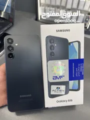  1 Samsung A16 4/128gb used مستخدم بحالة الجديد ولا خدش كفالة الوكيل
