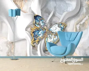  10 ورق حائط ثلاثي الأبعاد نسيج الماني بأشكال عصريه مميزة مع وجود تصاميم تناسب جميع المواقع  متوفر شحن