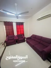  1 5 Seater Sofa with Glass Table Good Condition for Sale