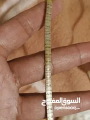  4 سلسال فضة ايطالي مختوم عريض 20 غرام