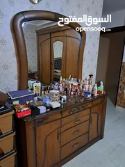  4 غرفة نوم البطة مستعملة وكالة مع طقم سجاد وبرادي