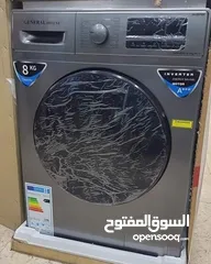  2 غسالة جنرال ديلوكس 8 كيلو 1400 دورة  موديل 2025 فل انفرتر