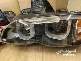  2 ‏  New Lights BMW 2003/04 E46 Sedan طقم اضاءة امامي، خلفي، كشافات، جديد.  BMW E46