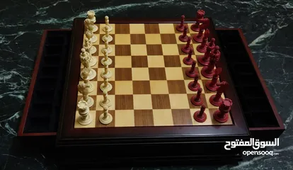  30 شطرنج تحفة ديكور من الخشب الفاخر