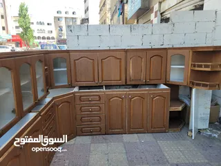  2 مطبخ خشب لاتية 18 ملبس بالكامل فورمايكا مكبوس من برا ومن جوا