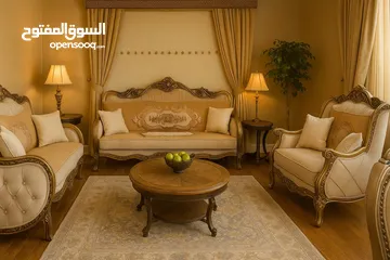  3 طقم الأحلام وصل! تميّزي بأناقة وفخامة الطقم المصري المصنوع من خشب الزان الطبيعي، بإسفنج دانلوب الطبي