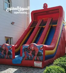  1 نطاطيات العاب اطفال في قطر  زحلاقية مع ارتفاع 8 متر  نطاطيات مع زحلاقيه ارتفاع 10 متر بركة السباحة