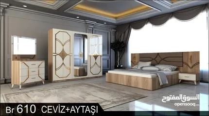  20 غرف نوم تركي 7 قطع شامل التركيب والدوشق مجاني