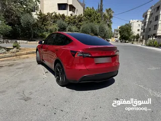  5 تيسلا مودل y long ring 2021 لون مميز جمرك جديد