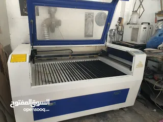  3 ماكينة ليزر سي ان سي للبيع بحالة الوكالة  laser machine cnc for sale 150w مساحة عمل 130*90 work spac