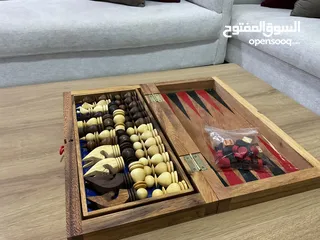  3 شطرنج  كامل خشبي نادر