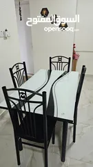  3 Dining table 4 seater chairs