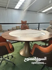  4 طاولة اجتماعات مدورة